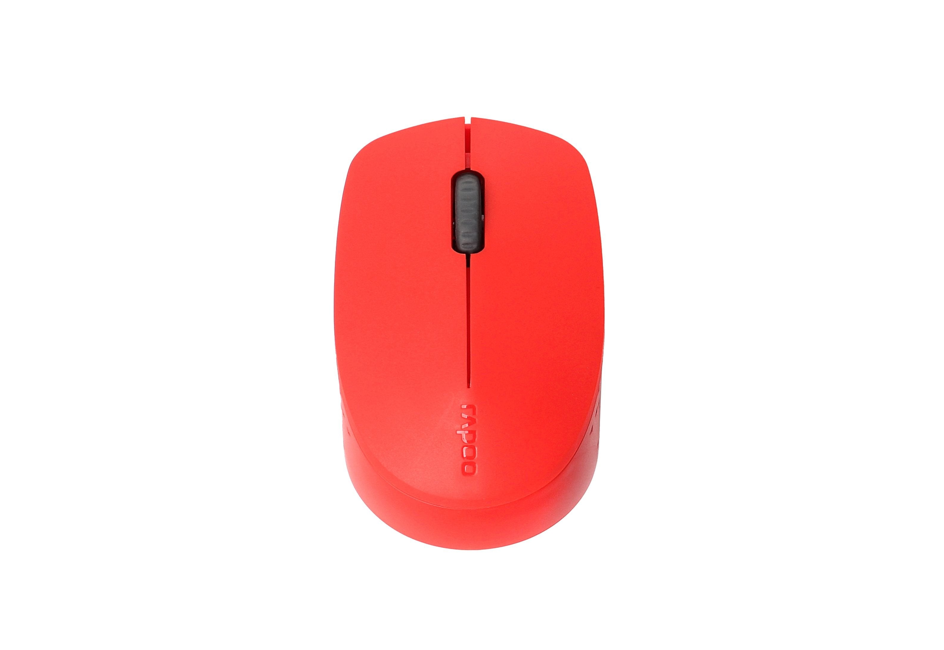 Ratón Rapoo M100 Silent Oficina Ambidextro Rf Wireless + Bluetooth Óptico 1000 Dpi