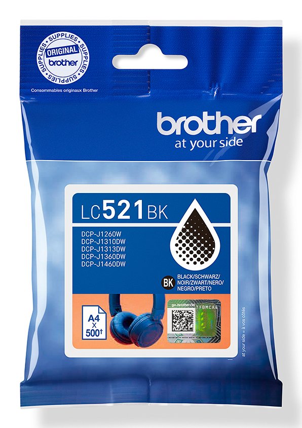 EAN 4977766839174 - Brother LC521BK cartucho de tinta 1 pieza(s) Original Negro imagen 1