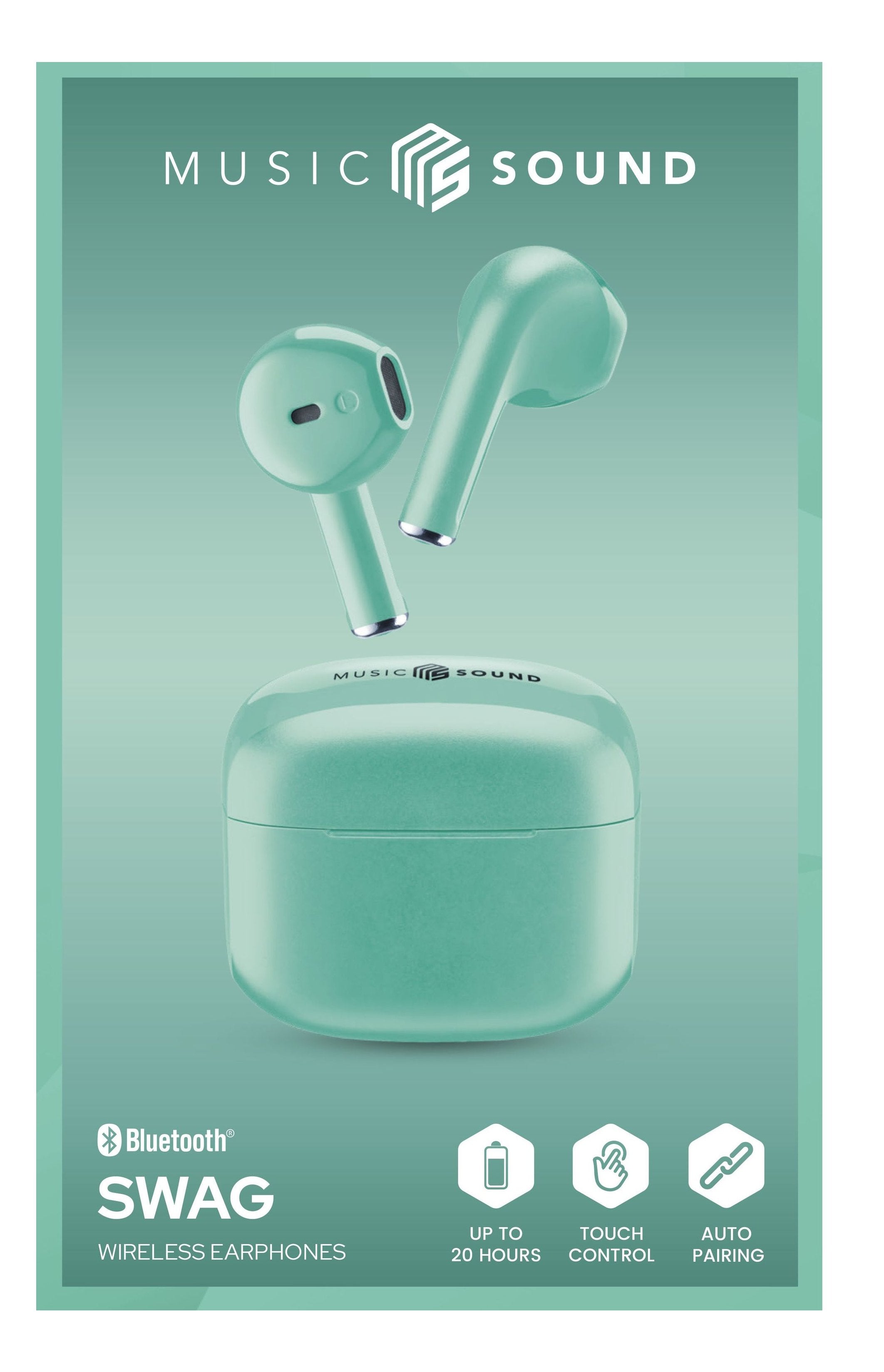 Cellularline Ms Auricolari Swag Tws Bt Verde