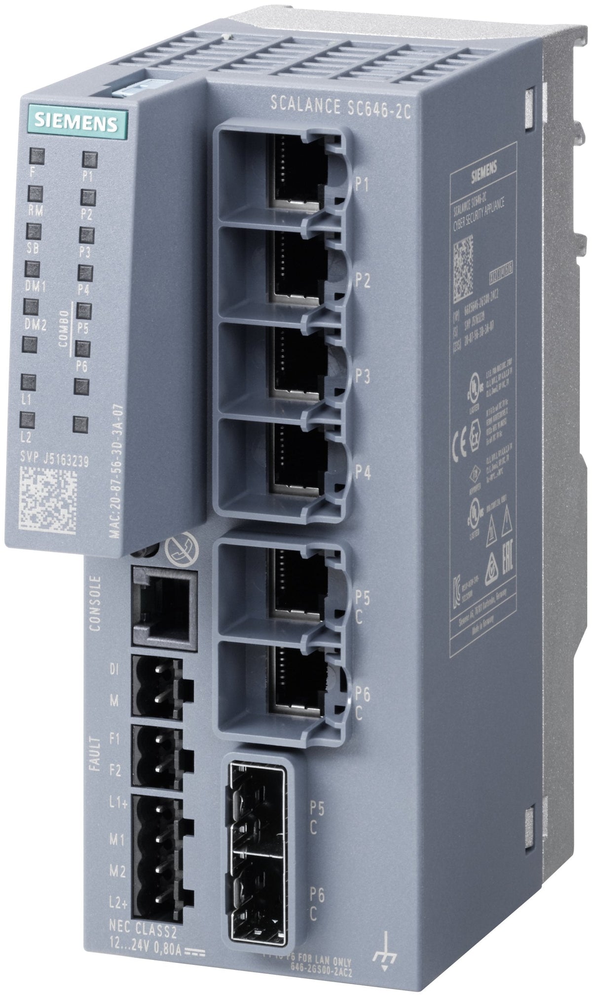 Siemens 6gk5646-2gs00-2ac2 Security-Element - Switch - 1 Gbps