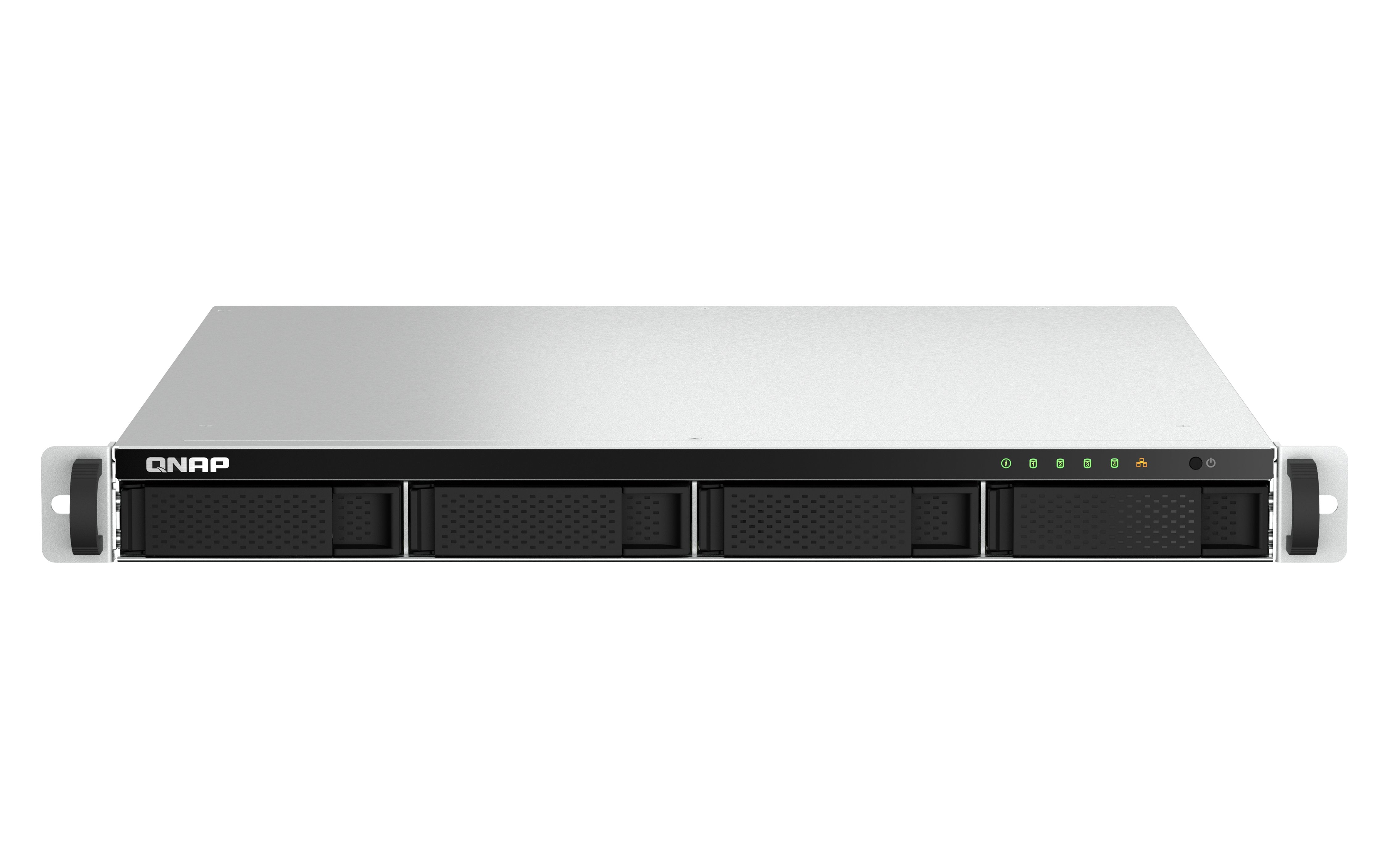 EAN 4711103082218 - QNAP TS-464U NAS Bastidor (1U) Intel® Celeron® N5095 8 GB DDR4 0 TB QNAP Turbo System Aluminio, Negro imagen 1
