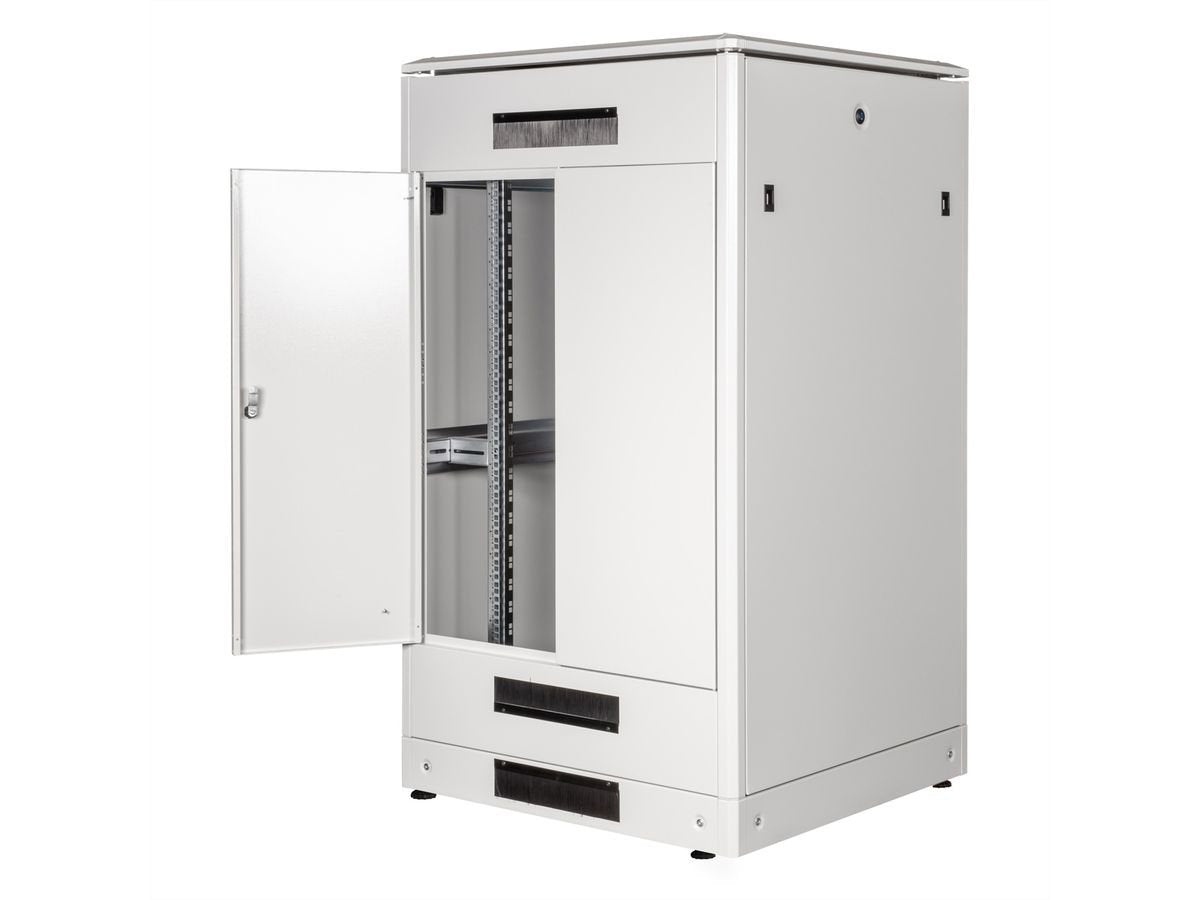 Roline 19-Zoll Netzwerkschrank Pro 26 He, 800x800 Bxt Glastr Grau