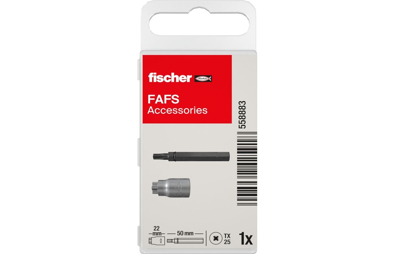 Herramienta De Ajuste Fischer + Punta, Para Tornillo De Ajuste Fafs 558883