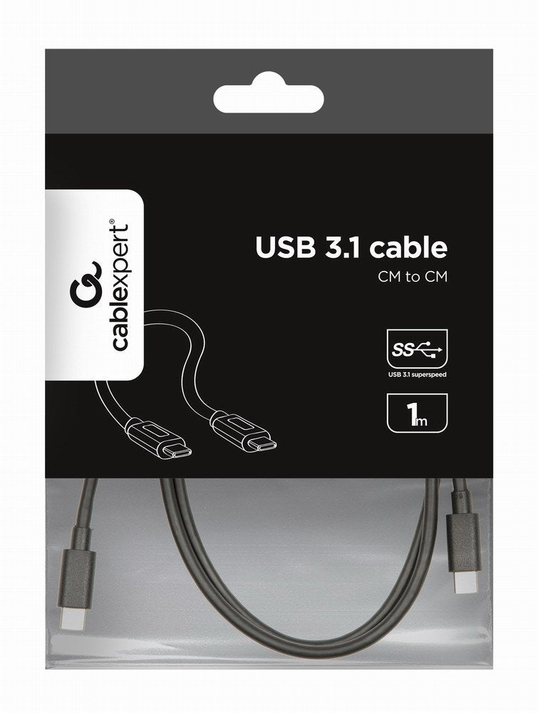 Gembird Cable Usb 3.1 Tipo-C Cm-Cm Power Delivery,1m Negro