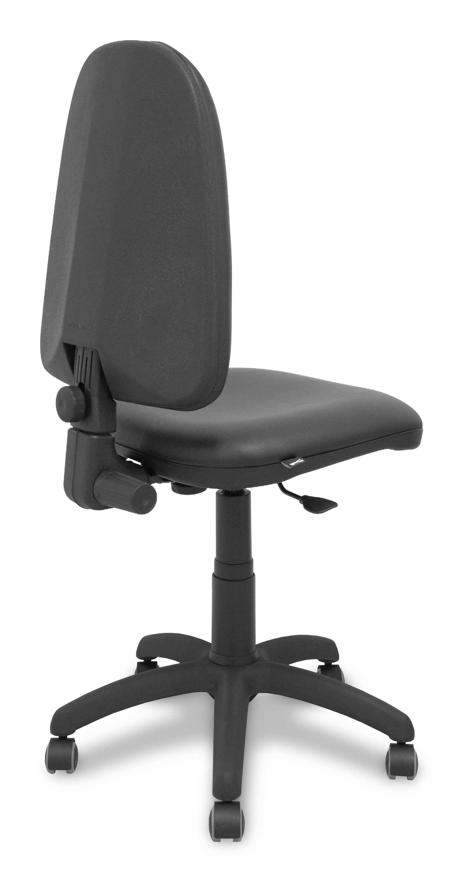 Silla Ayna Similpiel Negro Ruedas De Parque