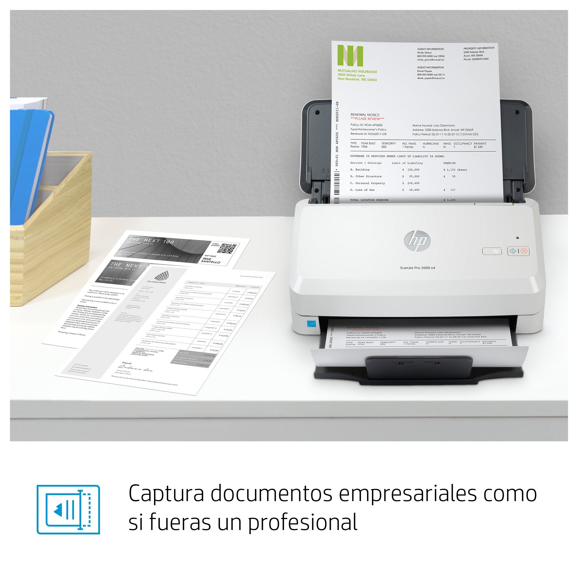 EAN 0193808948619 - HP ScanJet Pro 3000 s4 Escáner alimentado con hojas 600 x 600 DPI A4 Negro, Blanco imagen 6