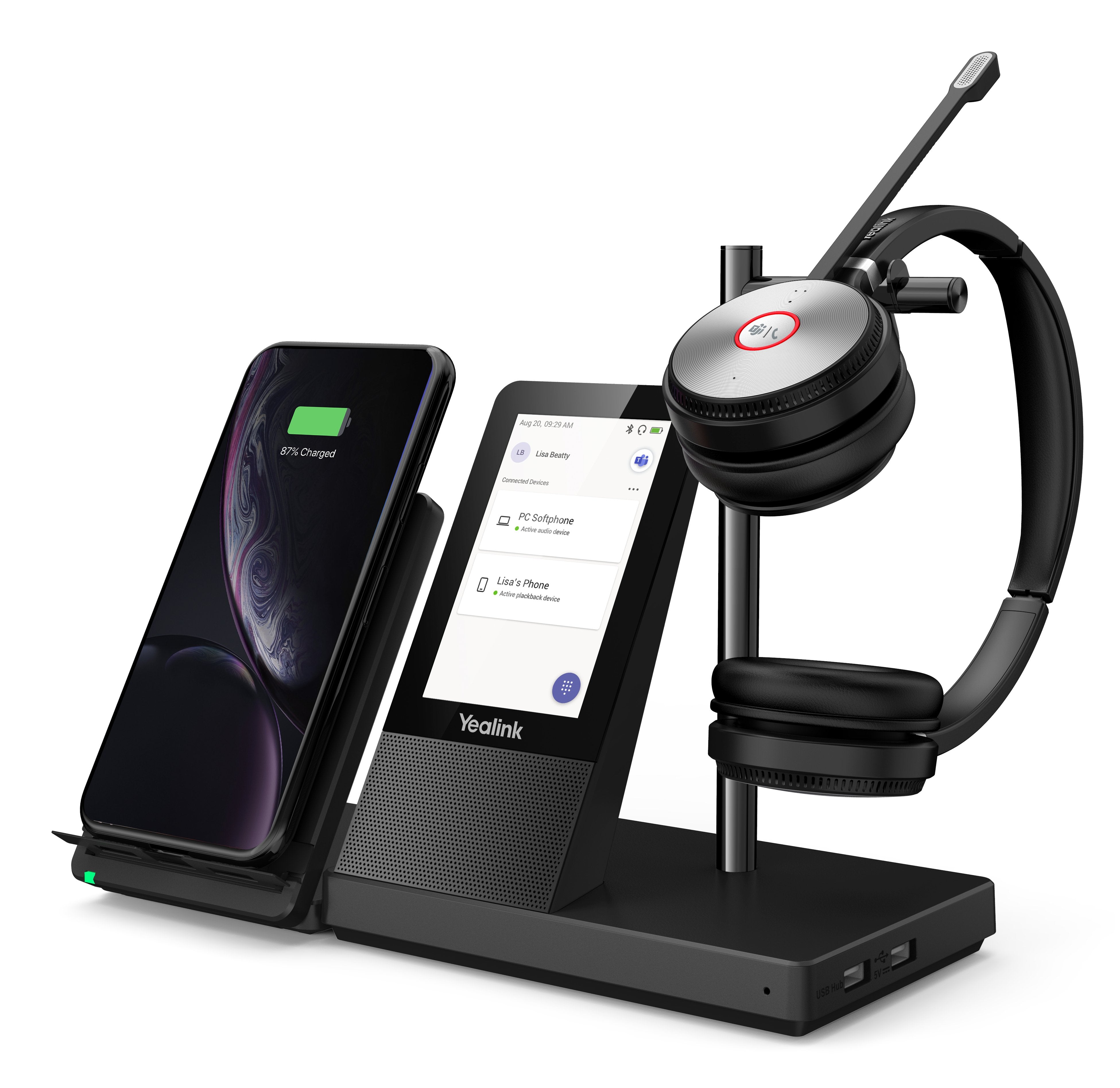 EAN 5715063217375 - Yealink WH66 Dual Teams Sistema de audioconferencia personal Inalámbrico Diadema Oficina/Centro de llamad imagen 3