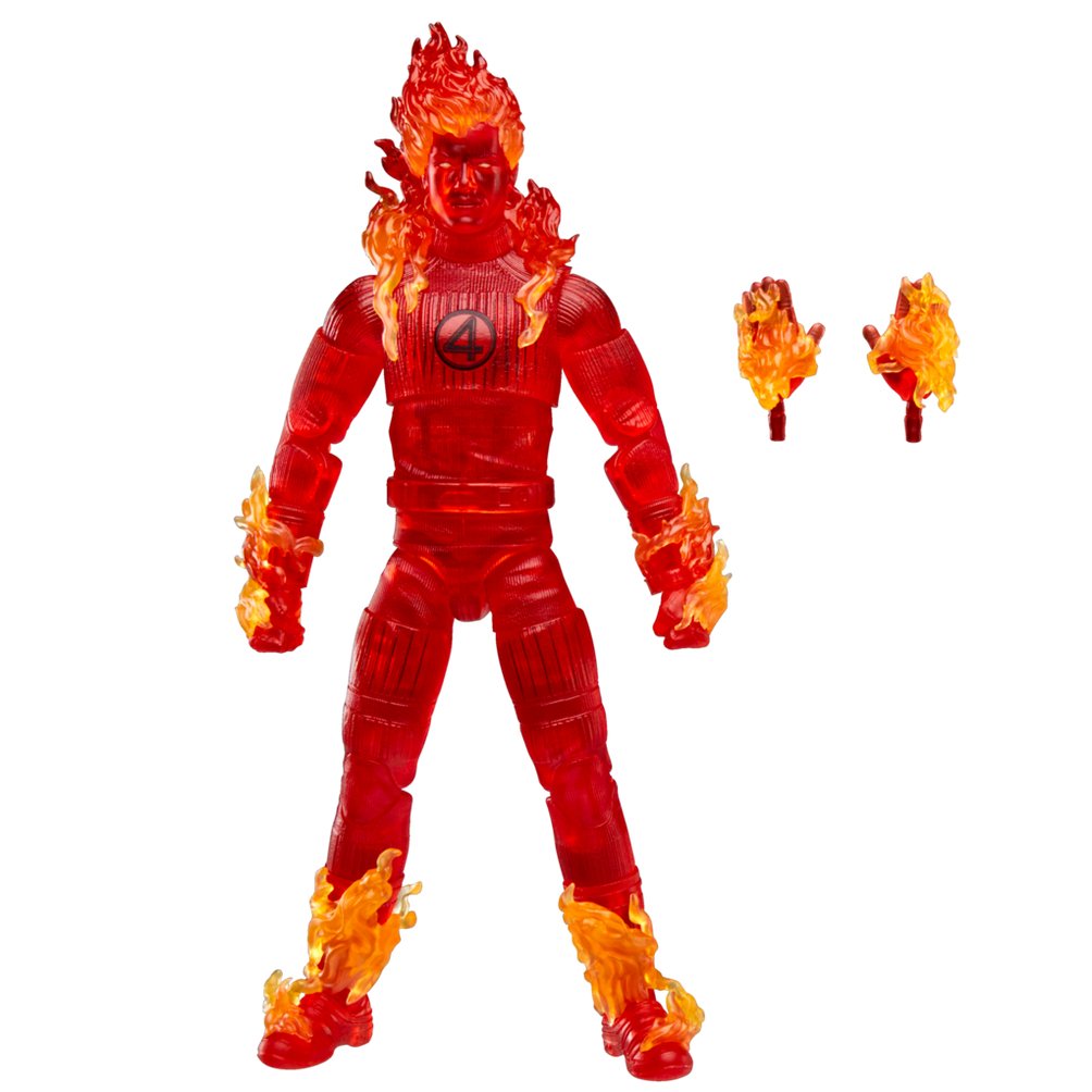 Figura Antorcha Humana Los 4 Fantasticos Marvel 15cm