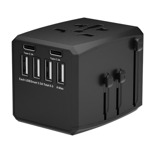 Microconnect Mc-Traveladapter1 Conector Eléctrico Negro