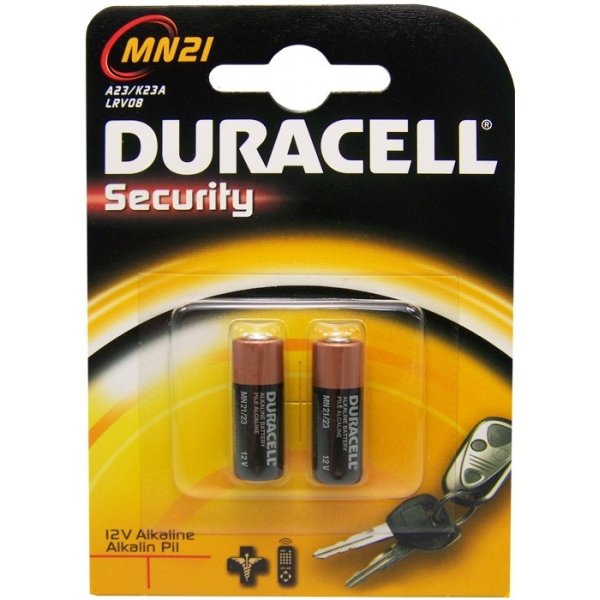Duracell Batterie 12v Mn21 A23/23a/V23ga/Lrv08/8lr932 10cnf/2pz