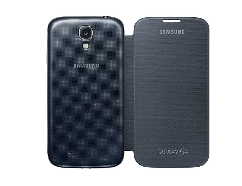 Samsung Flip Cover Funda Samsung Galaxy S4/Con Tapa.Sustituye Tapa Trasera/Marron/Ef-Fi950baegww