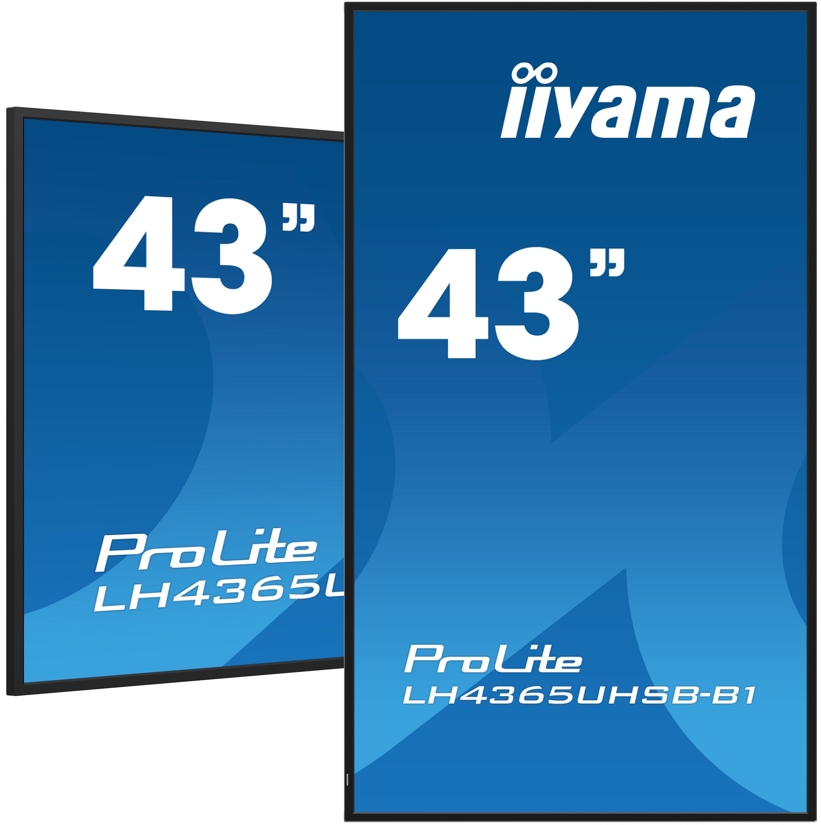 EAN 4948570123551 - iiyama LH4365UHSB-B1 pantalla de señalización Diseño de quiosco 108 cm (42.5") LED Wifi 800 cd / m² 4K Ul imagen 1