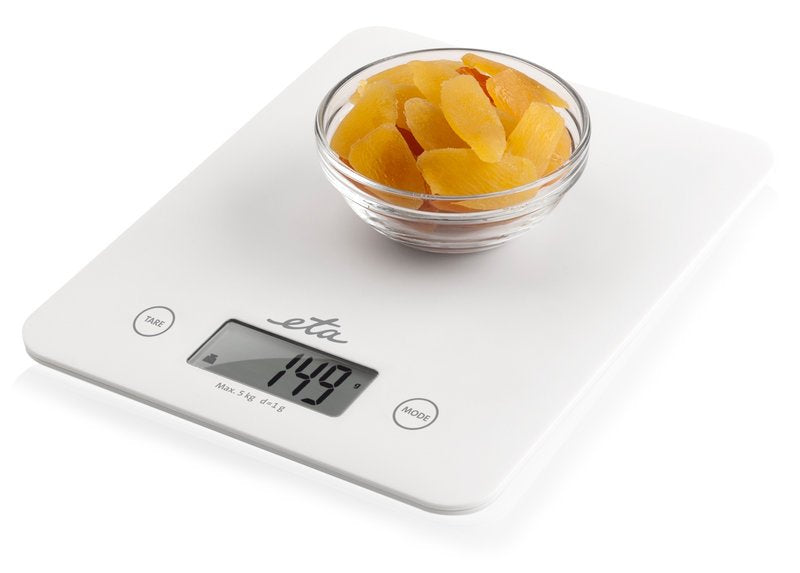 Eta Bascula De Cocina Lori Eta277790000 Peso Mã¡Ximo (Capacidad) 5 Kg, Graduaciã³n 1 G, Display Tipo Lcd, Blanco