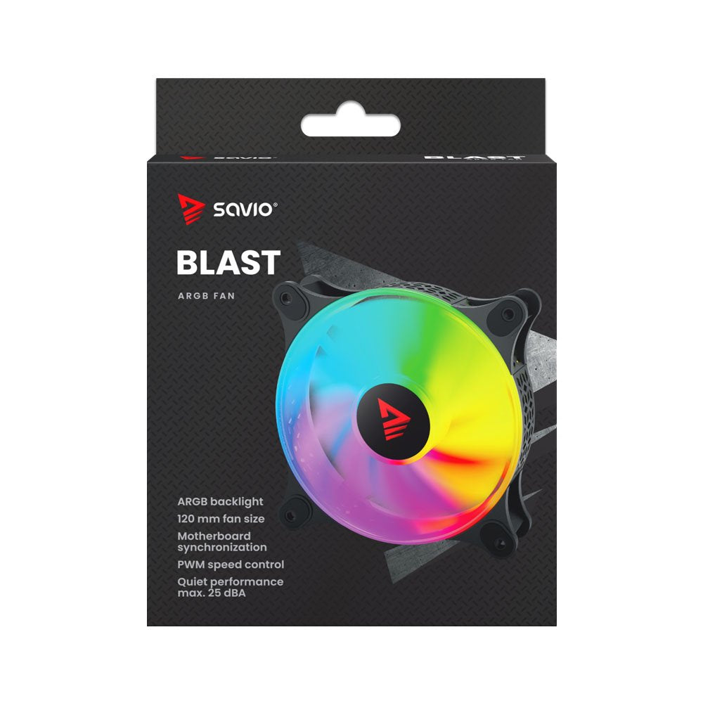EAN 5901986048527 - Savio BLAST sistema de refrigeración para ordenador Carcasa del ordenador Refrigerador de aire 12 cm Negr imagen 7