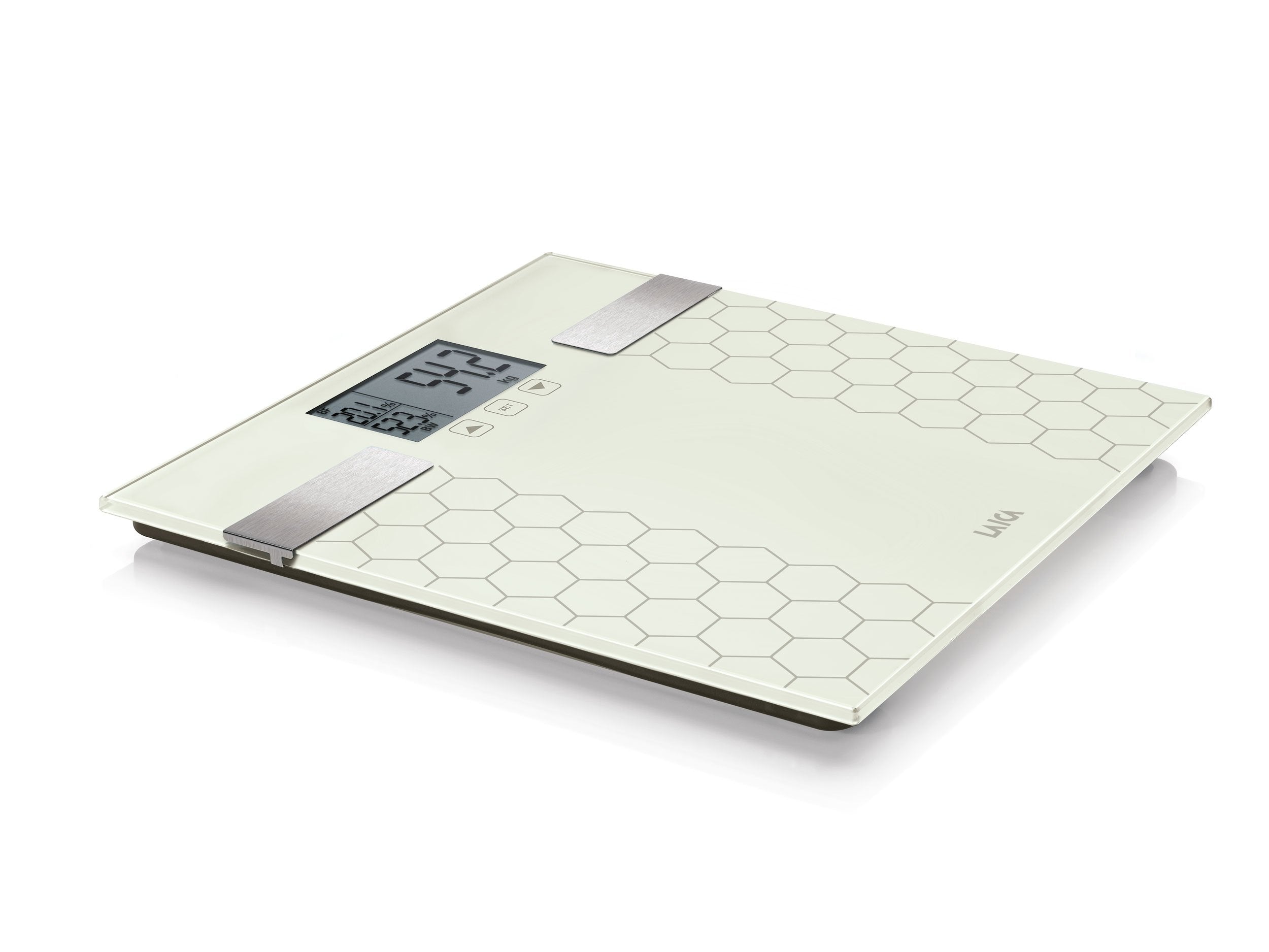 Bascula De Baño Digital Con Calculo De La Composición Corporal Color Blanco 180kg Ps5014 Laica