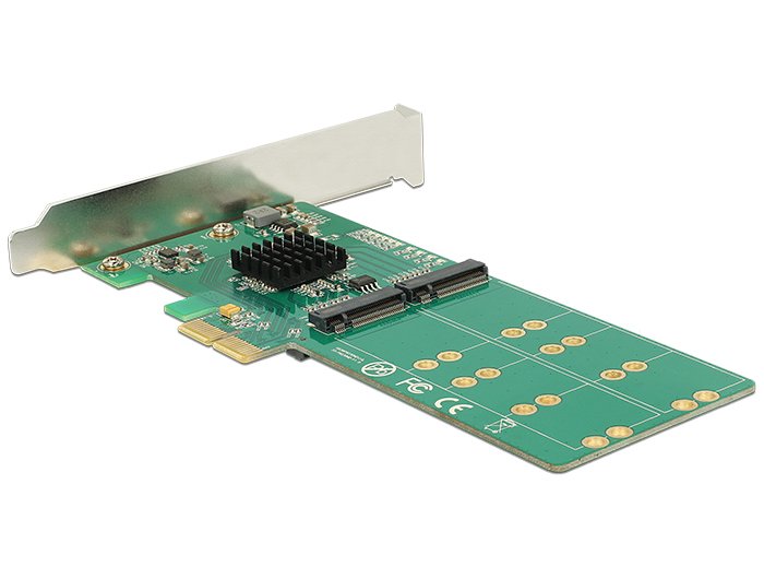 Pci Express X2 Karte > 4 X Intern M.2 Key B - Low Profile Formfaktor