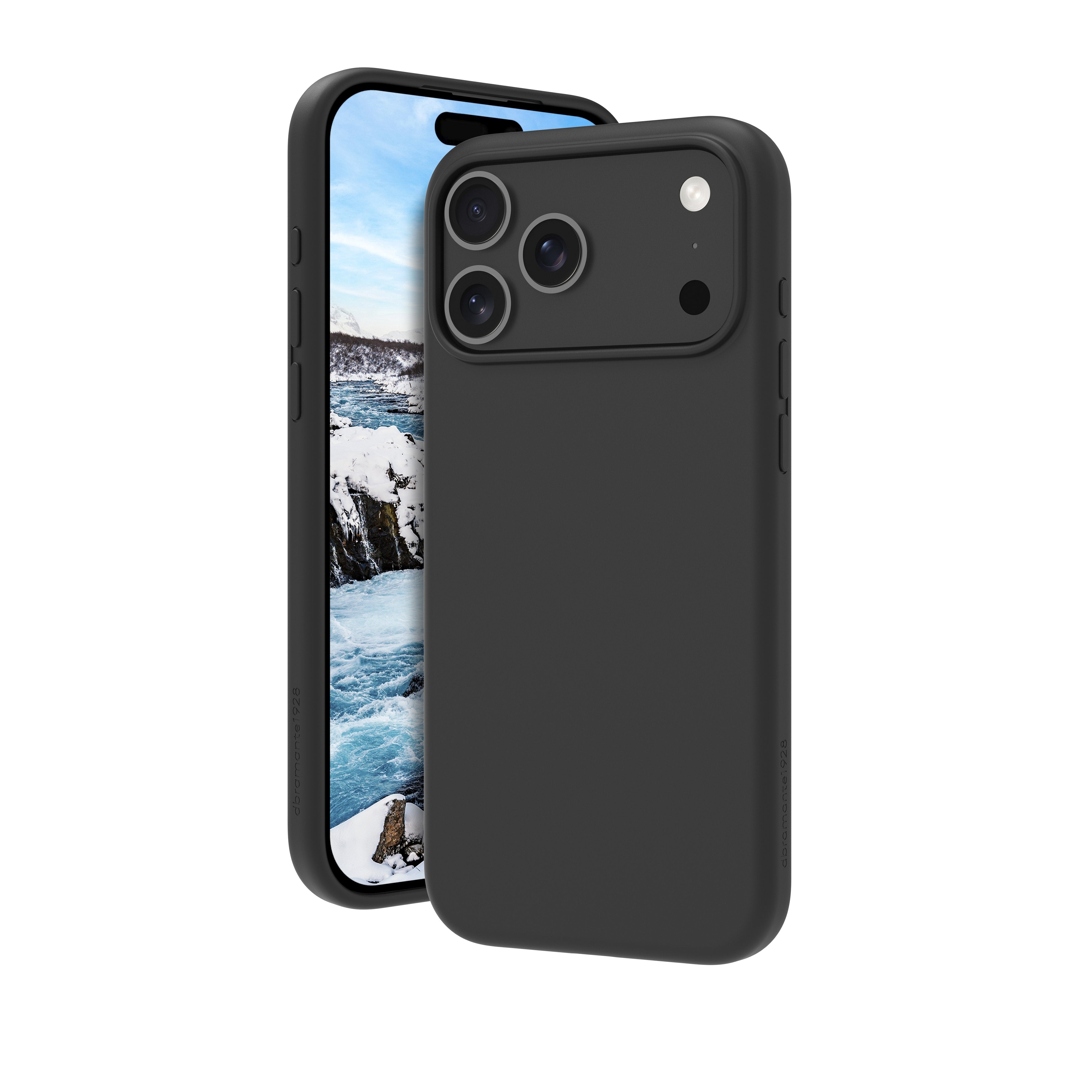 Dbramante1928 Monaco Carcasa Trasera Para Teléfono Móvil Compatibilidad Con Magsafe Silicona Plástico Negro Noche