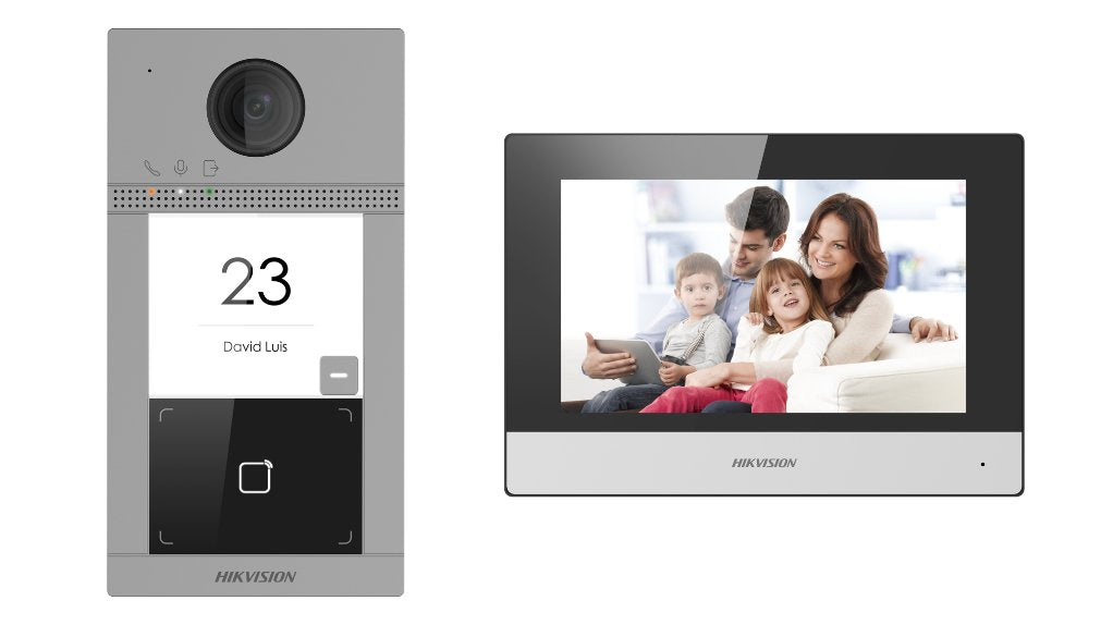 EAN 6931847110109 - Hikvision DS-KIS604-S(C) sistema de intercomunicación de video 2 MP 17,8 cm (7") Negro, Gris, Plata imagen 1