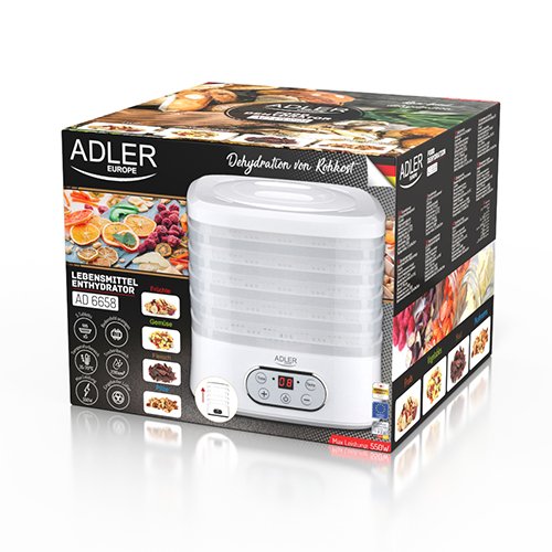 EAN 5903887805582 - Adler AD 6658 deshidratador de alimentos Blanco 230 W imagen 10