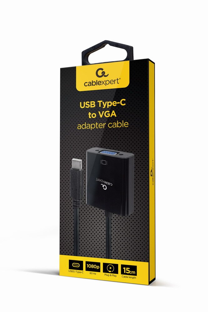 EAN 8716309124102 - Gembird A-CM-VGAF-01 Adaptador gráfico USB 1920 x 1080 Pixeles Negro imagen 1