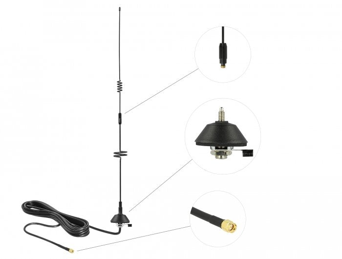 EAN 4043619125821 - DeLOCK 12582 antena para red Antena omnidireccional SMA 7 dBi imagen 3