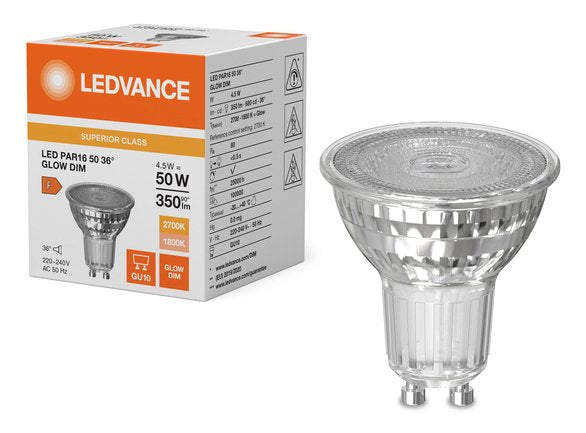 Osram Par165036 Gld 4.5w 827 Gu10 S Led Reflektorlampe 350 Lm 1800-2700k Gu10 Dimm