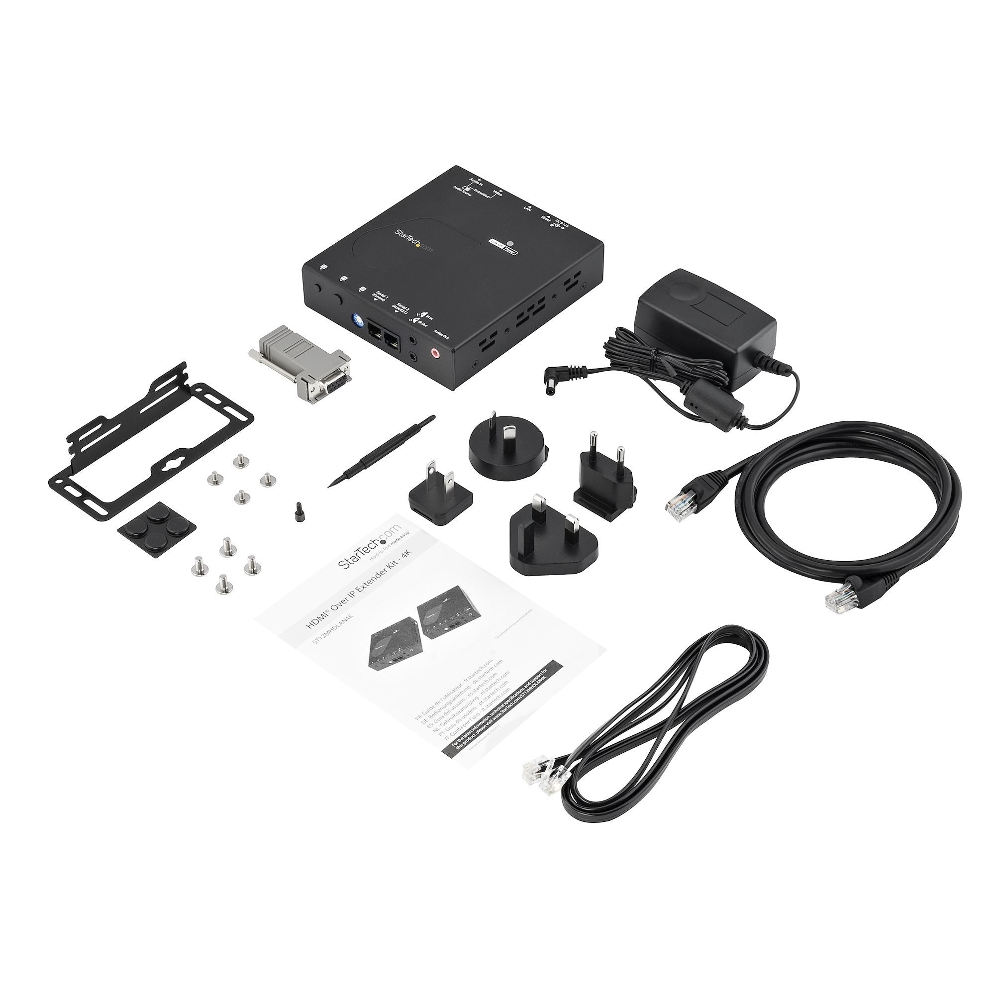 EAN 0065030868969 - StarTech.com ST12MHDLAN4R extensor audio/video Receptor AV Negro imagen 4