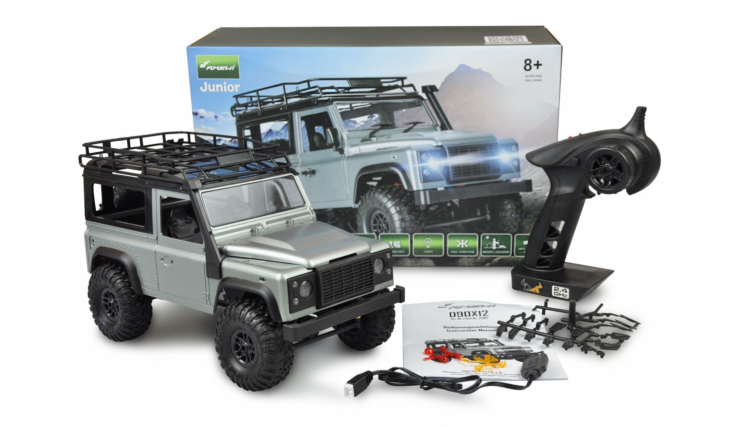 EAN 4260677952972 - Amewi D90X12 modelo controlado por radio Camión oruga Motor eléctrico 1:12 imagen 2