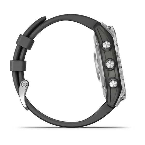 Smartwatch Garmin Epix (Gen 2) Plata 47mm / Correa Silicona Gris