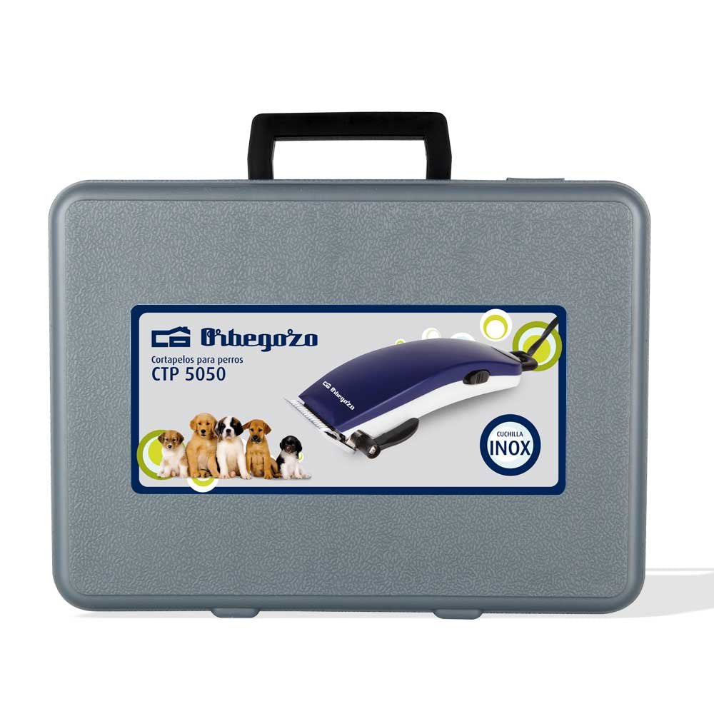 Orbegozo Cortapelos Electrico Para Perros - Maletin Completo Con Accesorios - Cuchillas De Acero Inoxidable - Potente
