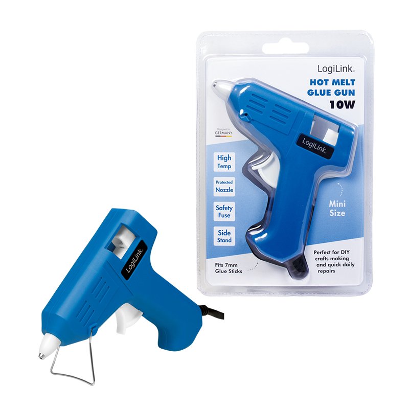 Mini Pistola De Pegamento Caliente Logilink 10w Azul Azul Wz0050