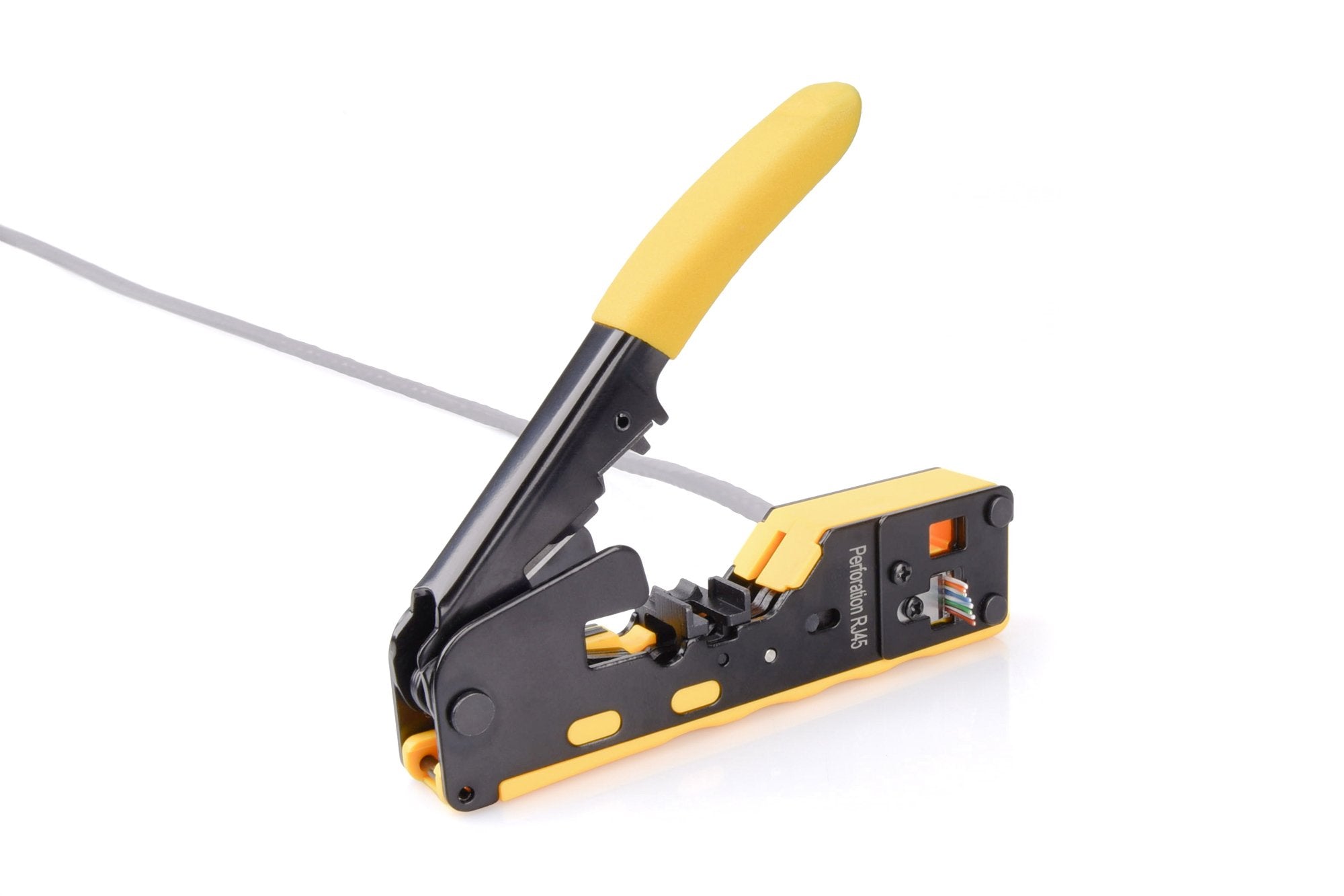 EAN 4016032482314 - Digitus DN-94025 crimpadora Herramienta para prensar Negro, Amarillo imagen 2