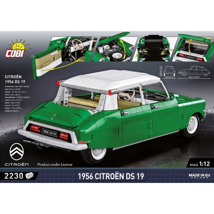 Cobi Citroen Ds 19 1956, Juguete De Construcción Cobi-24347