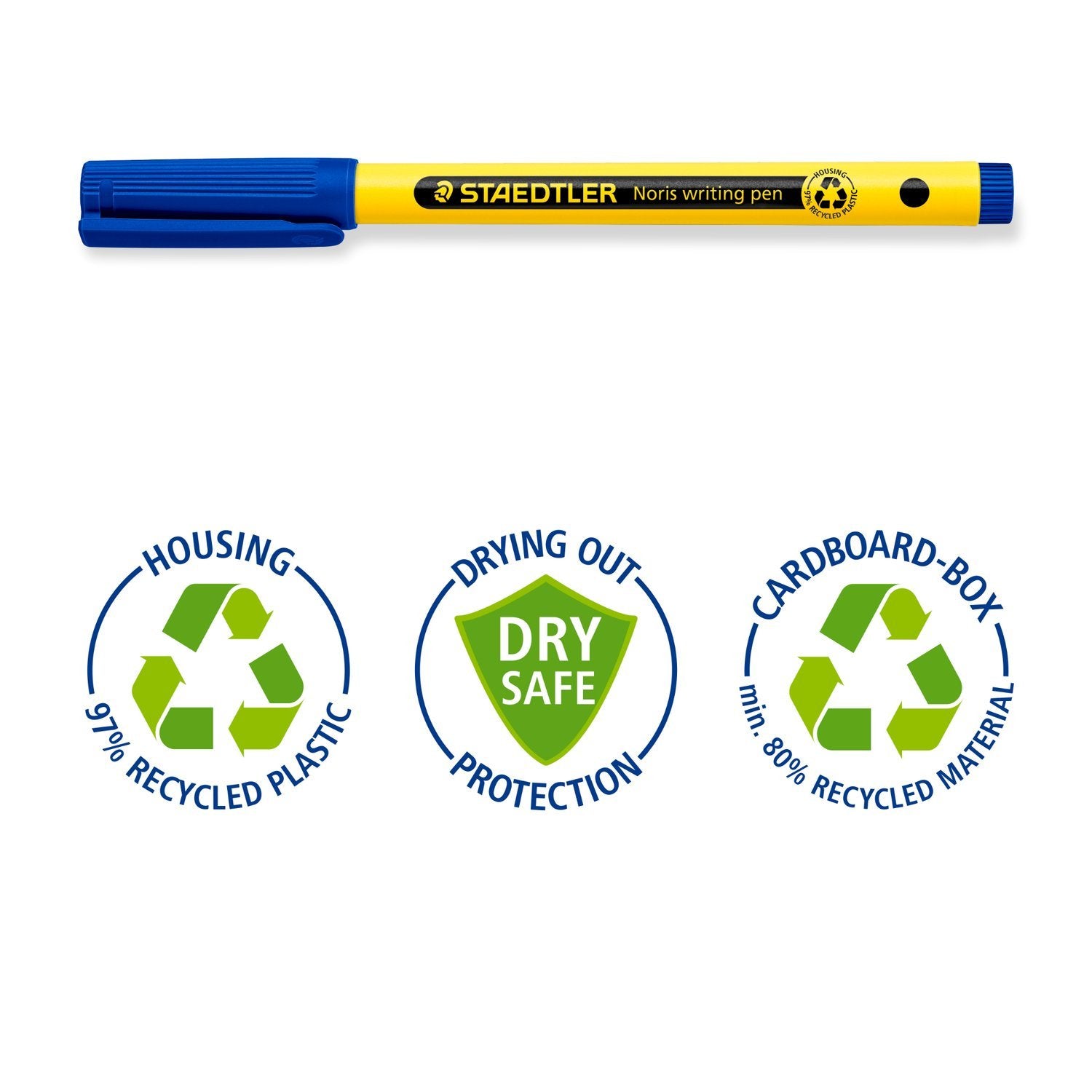 EAN 4007817188996 - Staedtler 307-3 BK2 rotulador de punta fina Fino Azul 2 pieza(s) imagen 5