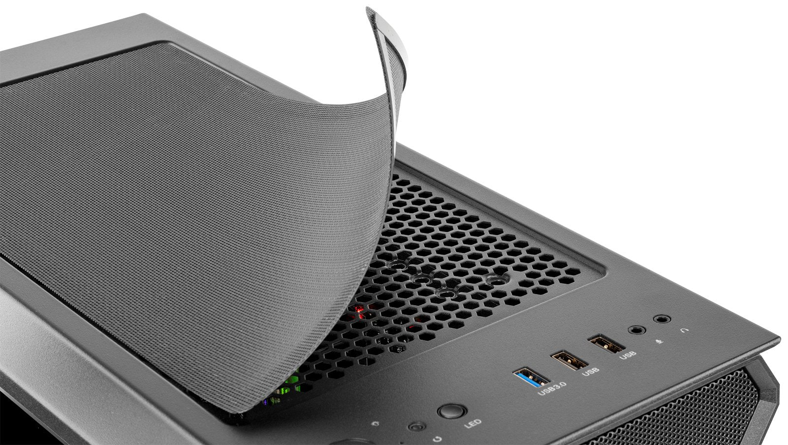 Caja Pc Nox Atx Hummer Quantum 1xusb3.0 2xusb2.0 Negro Argb