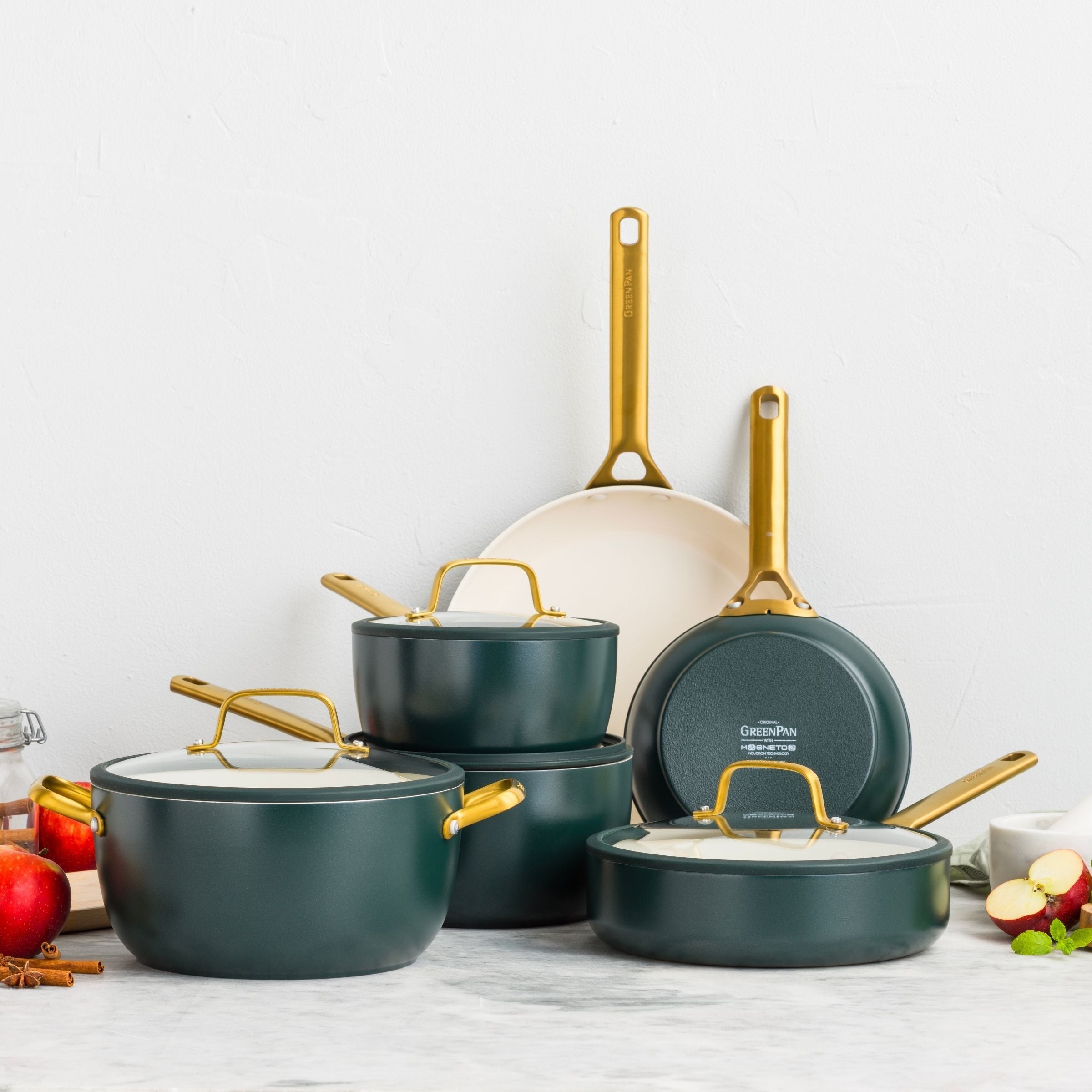 Greenpan Padova Reserve 2 Pcs Frypan Set 20+26cm Green