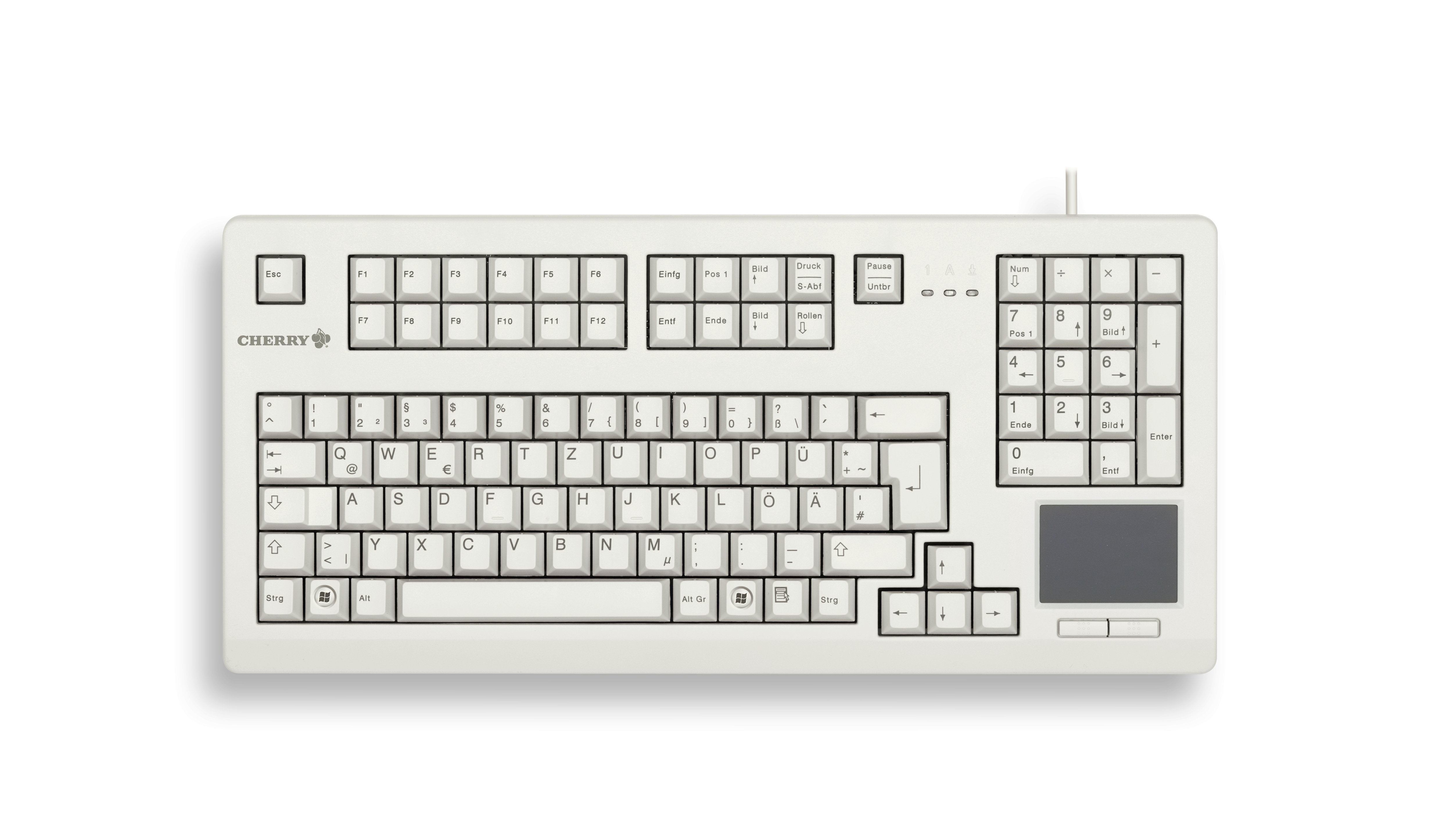 Cherry Touchboard G80-1190 Teclado Usb Qwertz Alemán Gris