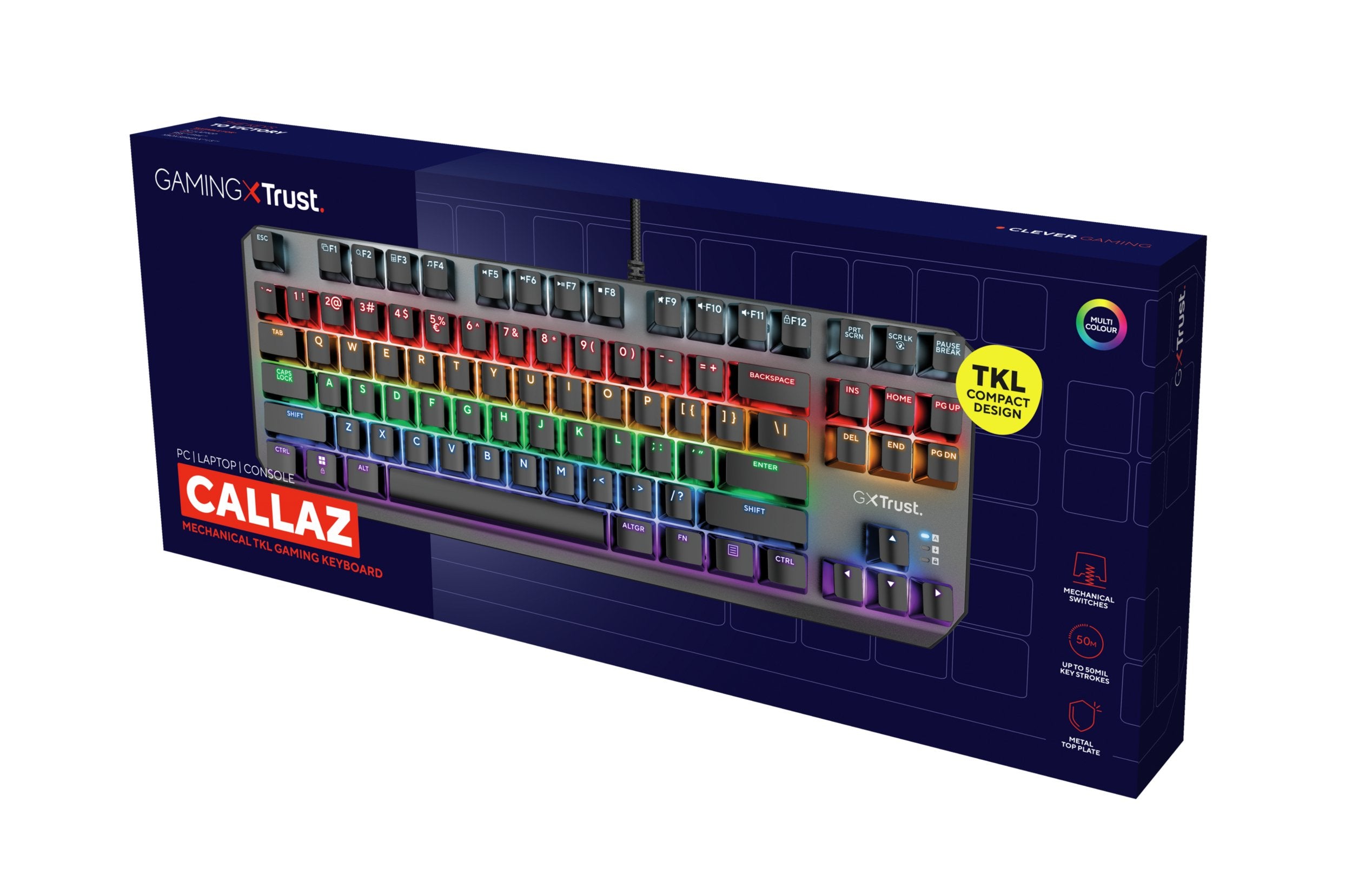 EAN 8713439244045 - Trust GXT 834 Callaz teclado Juego USB QWERTY Inglés Negro imagen 4