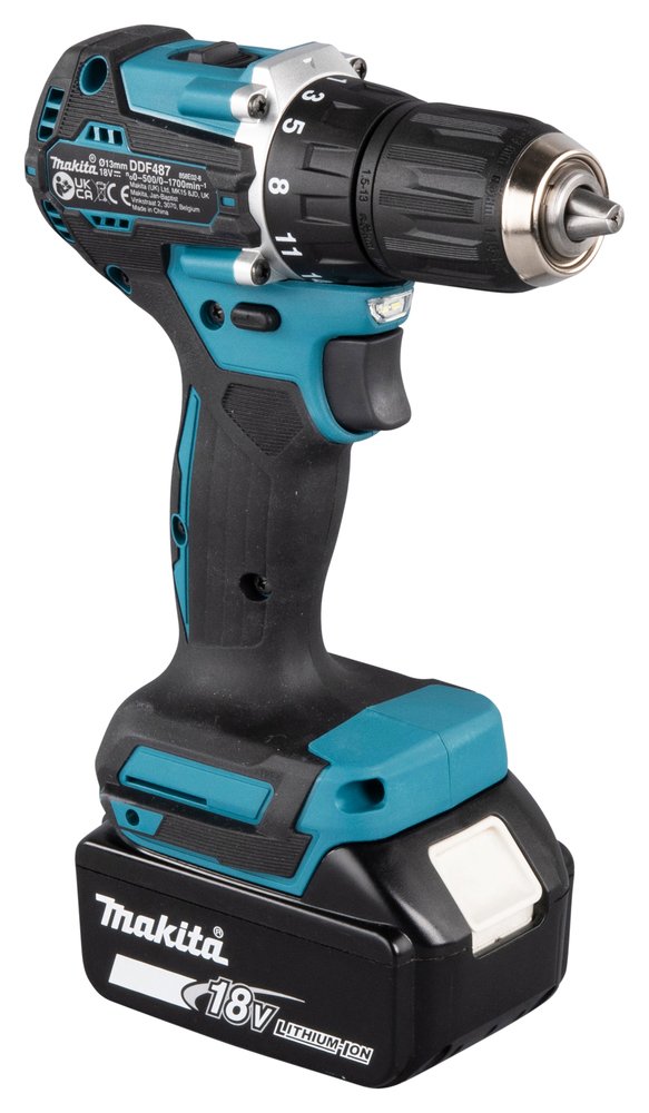 Makita Taladro Atornillador Inalámbrico Ddf487z, 18 Voltios Ddf487z