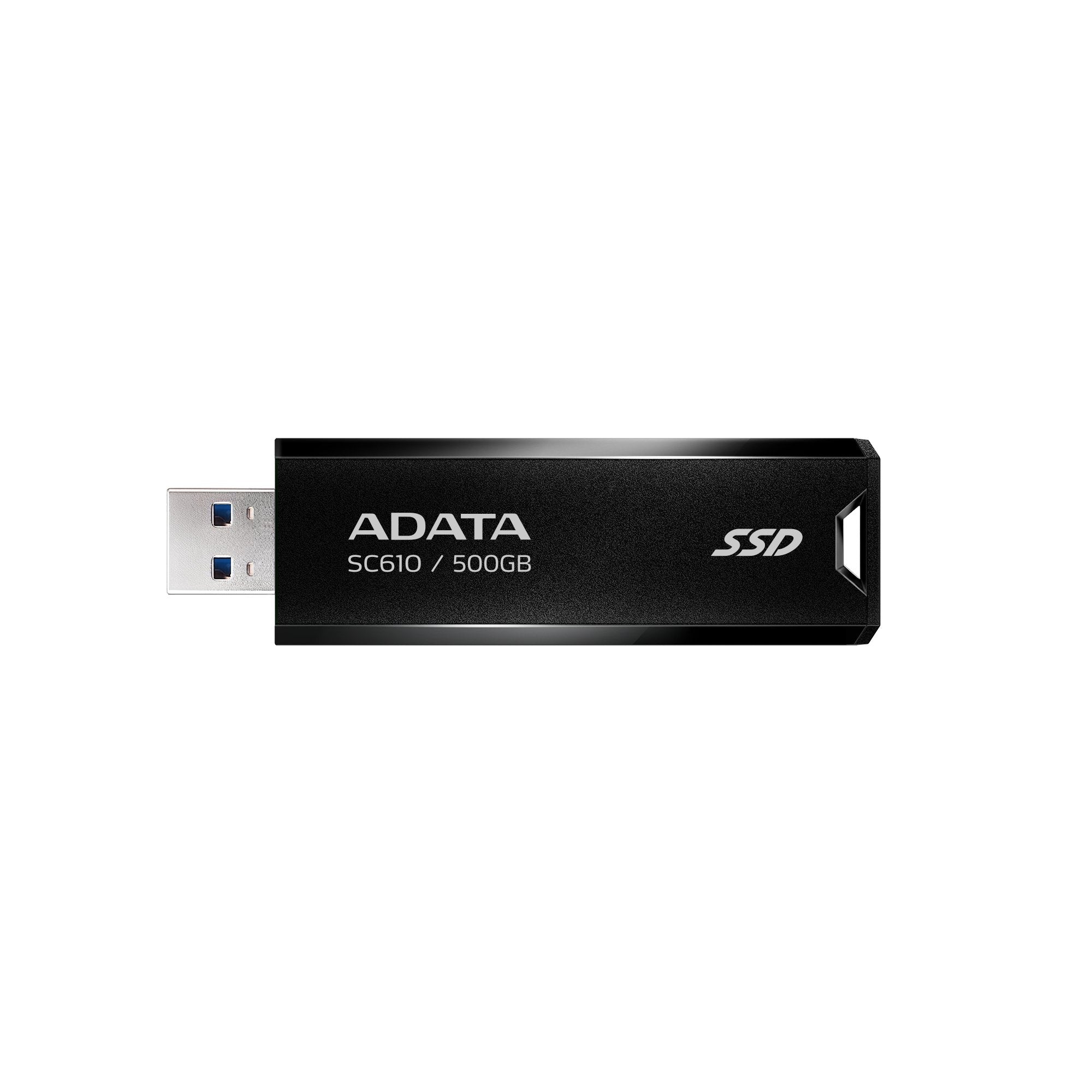 Adata Sc610 500 Gb, Externo Ssd Negro, Usb-A 3.2 Gen 2 Sc610-500g-Cbk/Rd