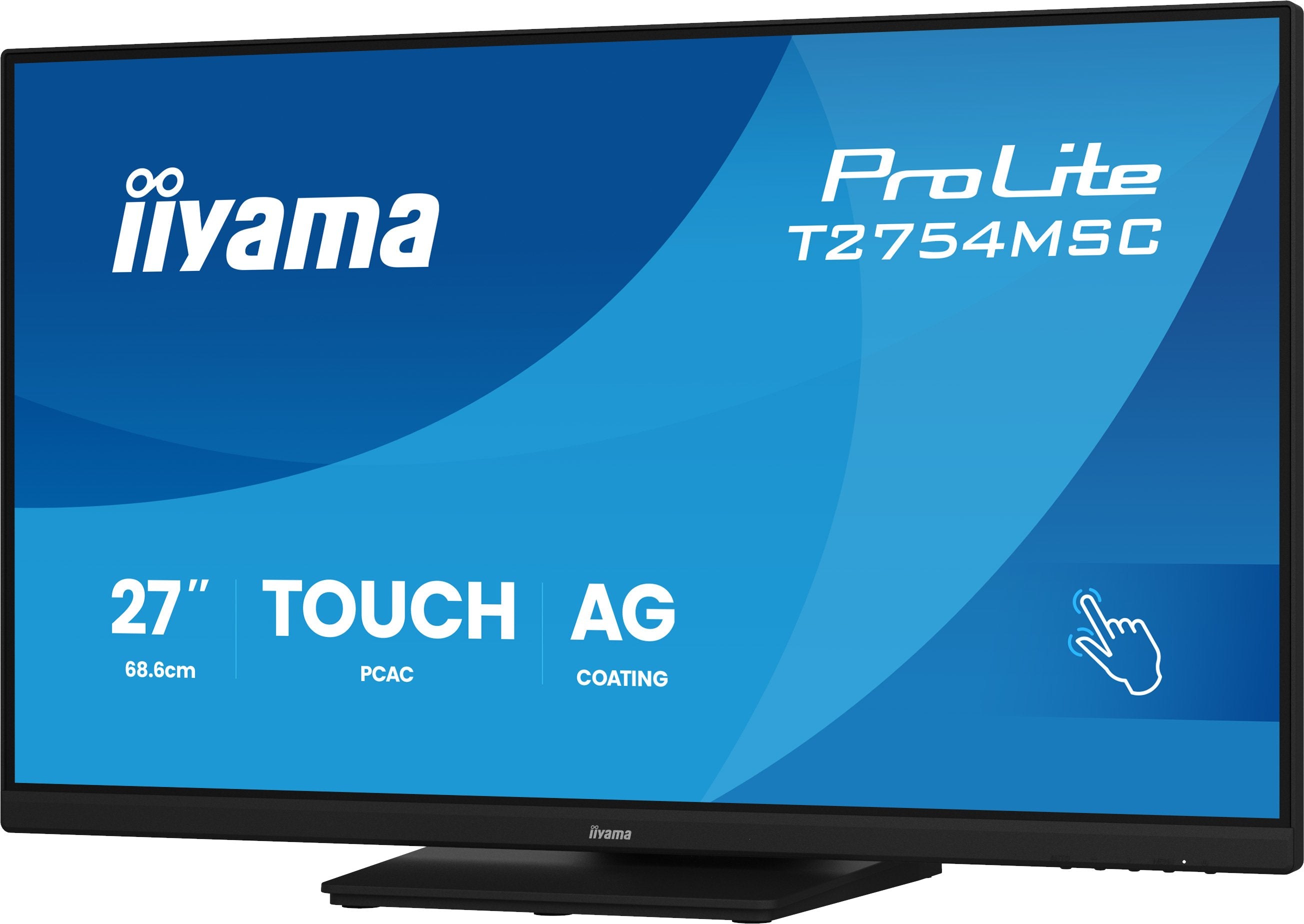Iiyama 68.6cm 27" T2754msc-B2ag 16:9 M-Touch Vga+Hdmi