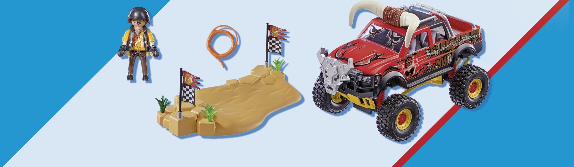 Playmobil 70549 Juguete Stuntshow Monster Truck Horned