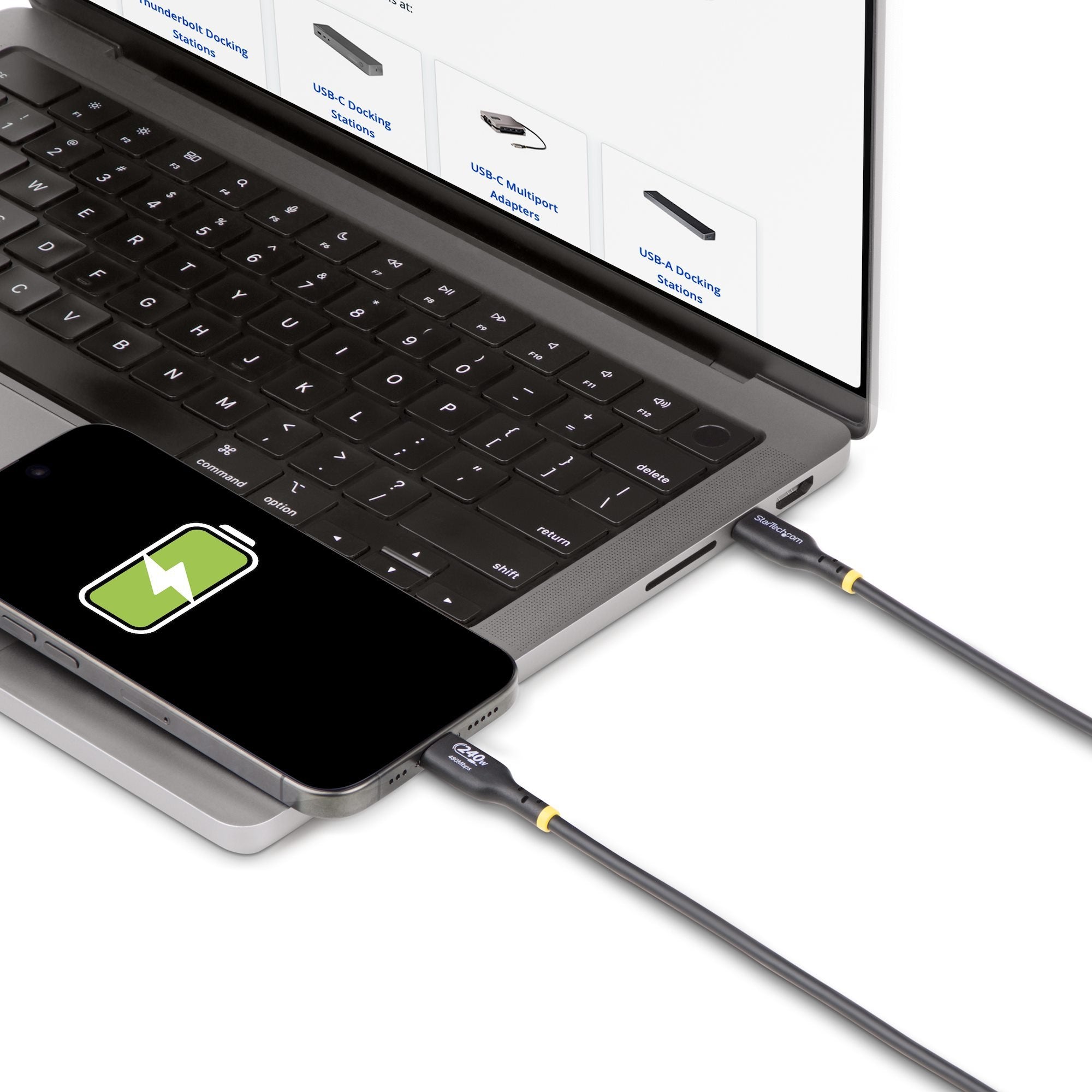 EAN 65030909181 - StarTech.com USB2EPR3M cable USB USB 2.0 USB C Negro imagen 7