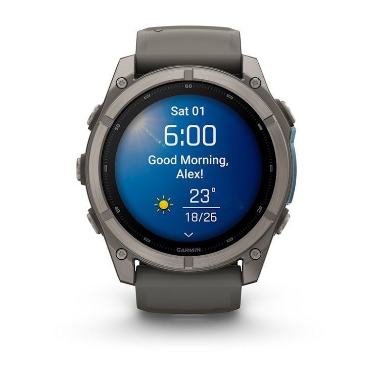 Fenix 9 51mm, Amoled, Pebble Gray, Bare Ti,Emea/Aus/Afr