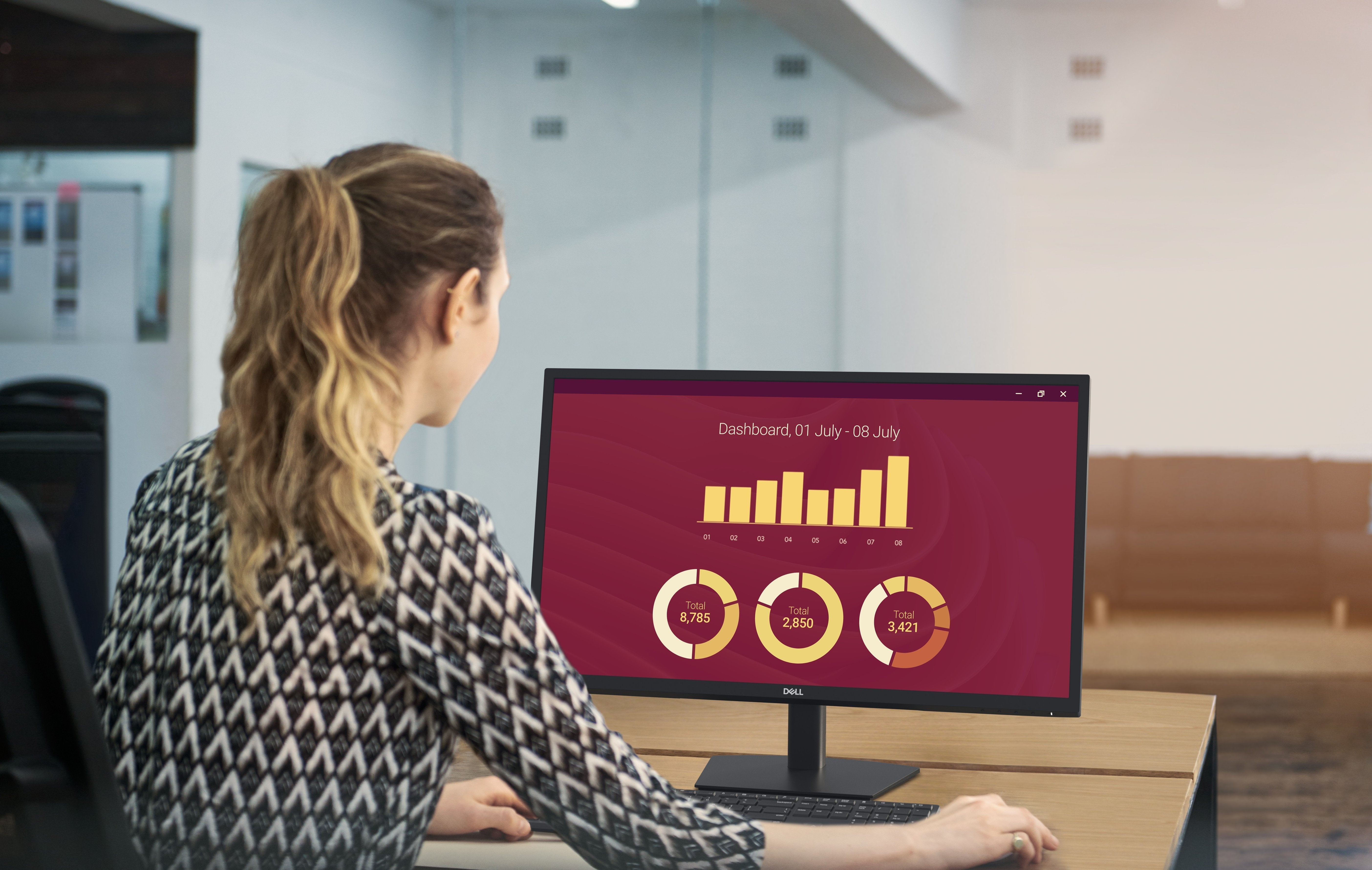 Dell Monitor E-Serie E2725h 27" No Regulable Vga Dp 3 Años Negro