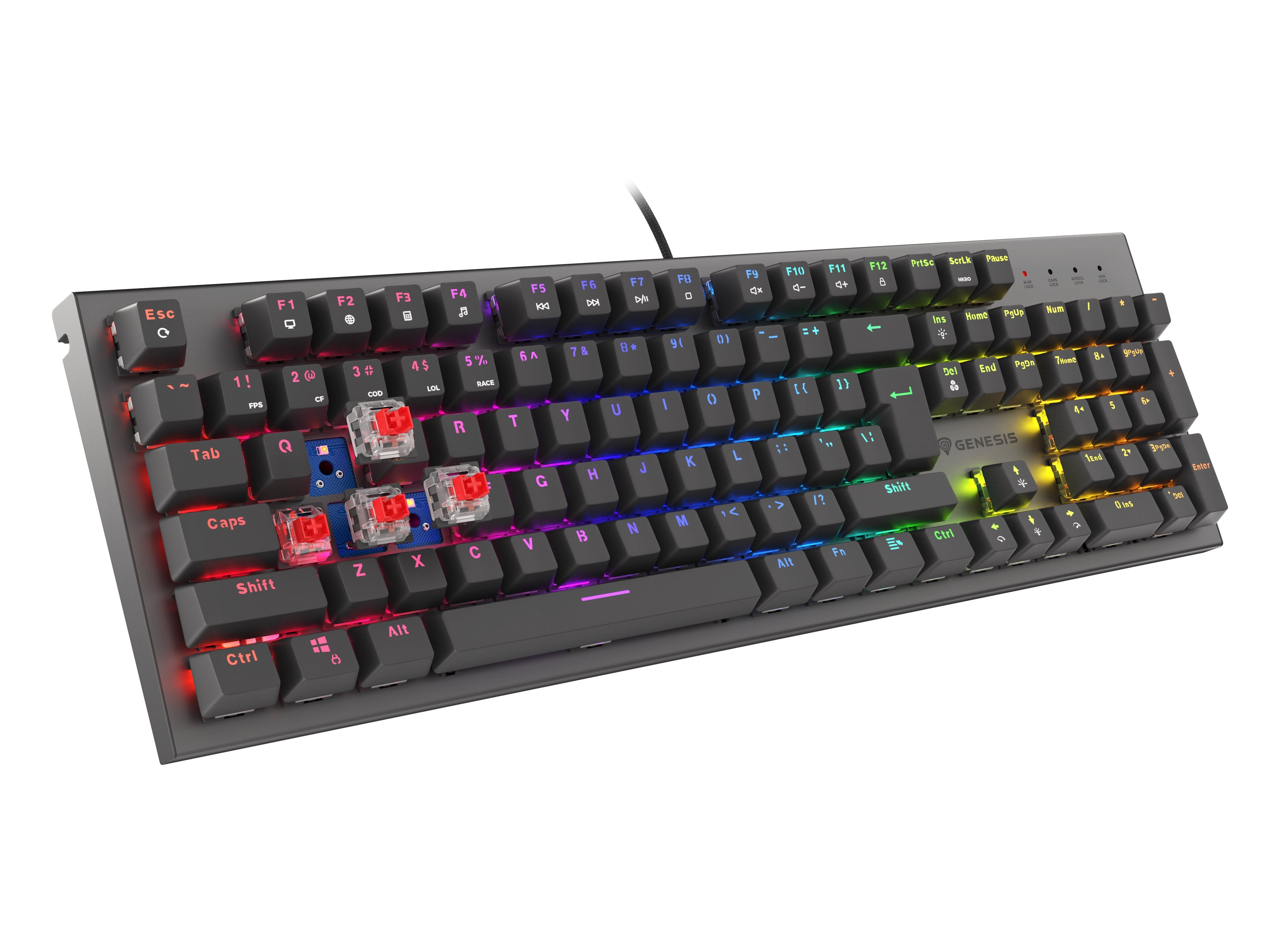 EAN 5901969432909 - GENESIS Thor 303 teclado Juego USB QWERTY Internacional de EE.UU. Negro imagen 8