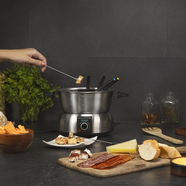 Cecotec Elektrisches Fun Gourmetfondue (Edelstahl, 1.000 Watt) 8018