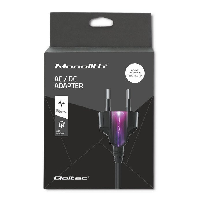 EAN 5901878507958 - Qoltec 50795 adaptador e inversor de corriente Interior 120 W Negro imagen 5