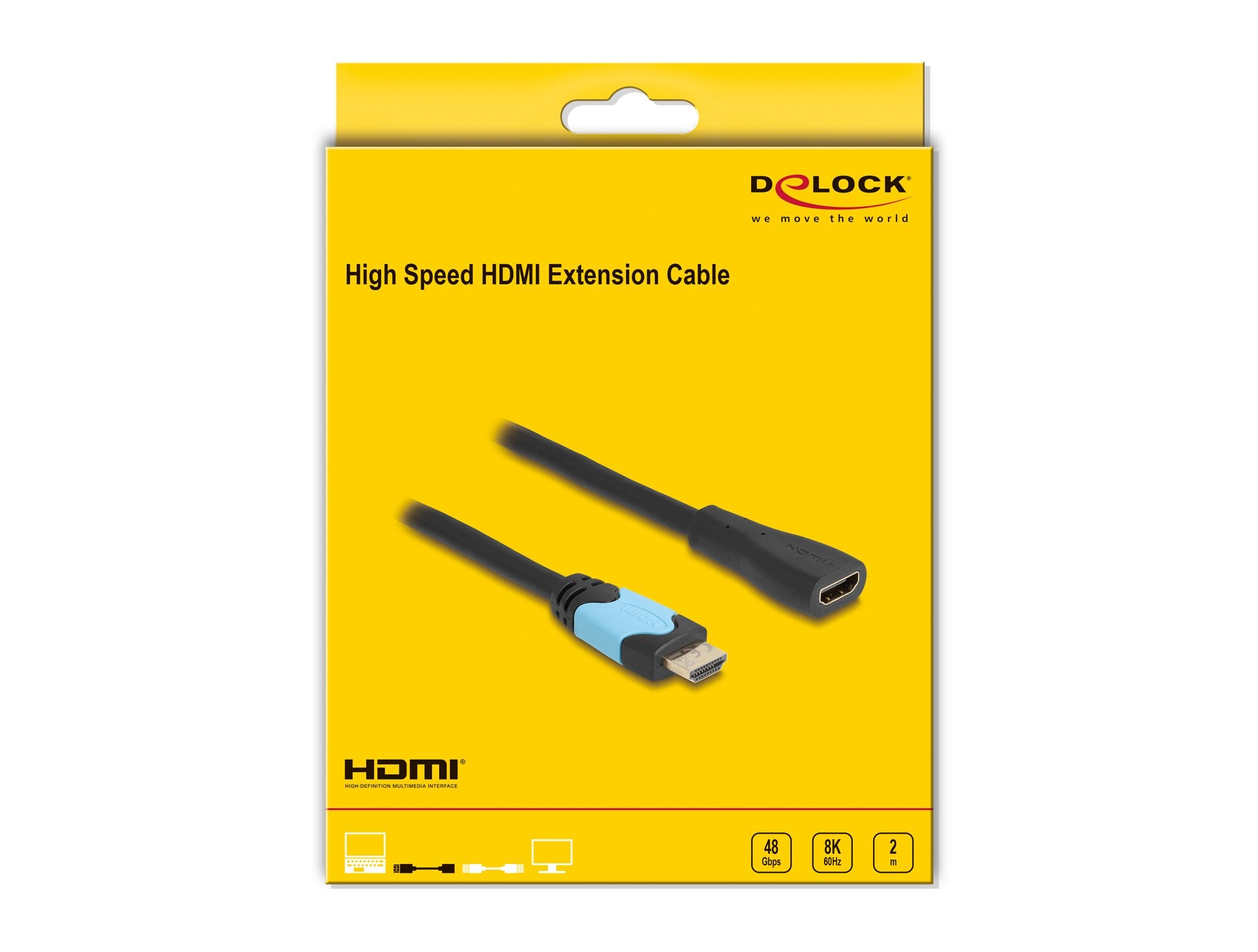 EAN 4043619819980 - DeLOCK 81998 cable HDMI HDMI tipo A (Estándar) Negro, Turquesa imagen 3