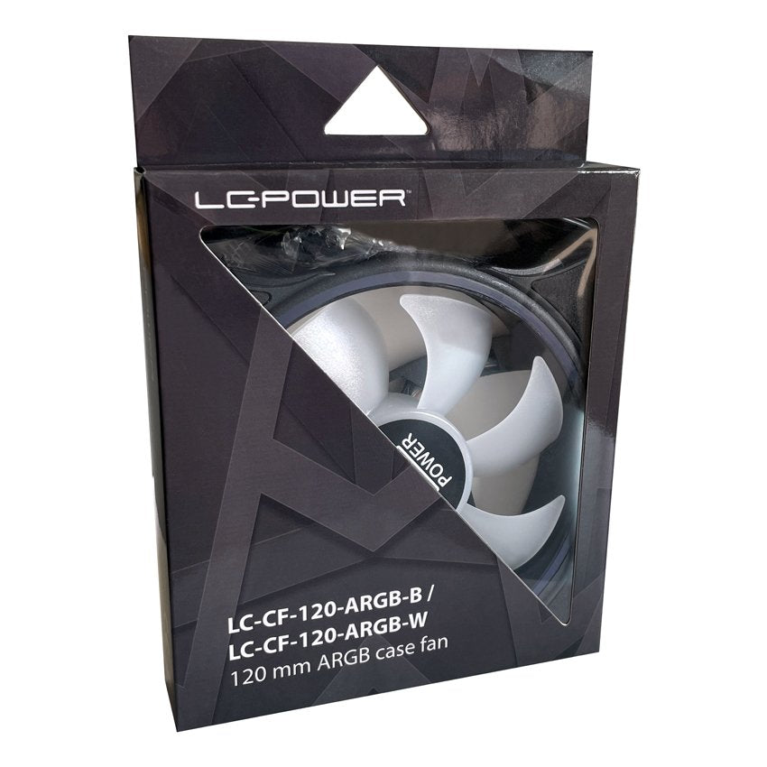 Ventilador Lc-Power Lc-Cf-120-Argb-B Black 120mm 12x12cm Retail